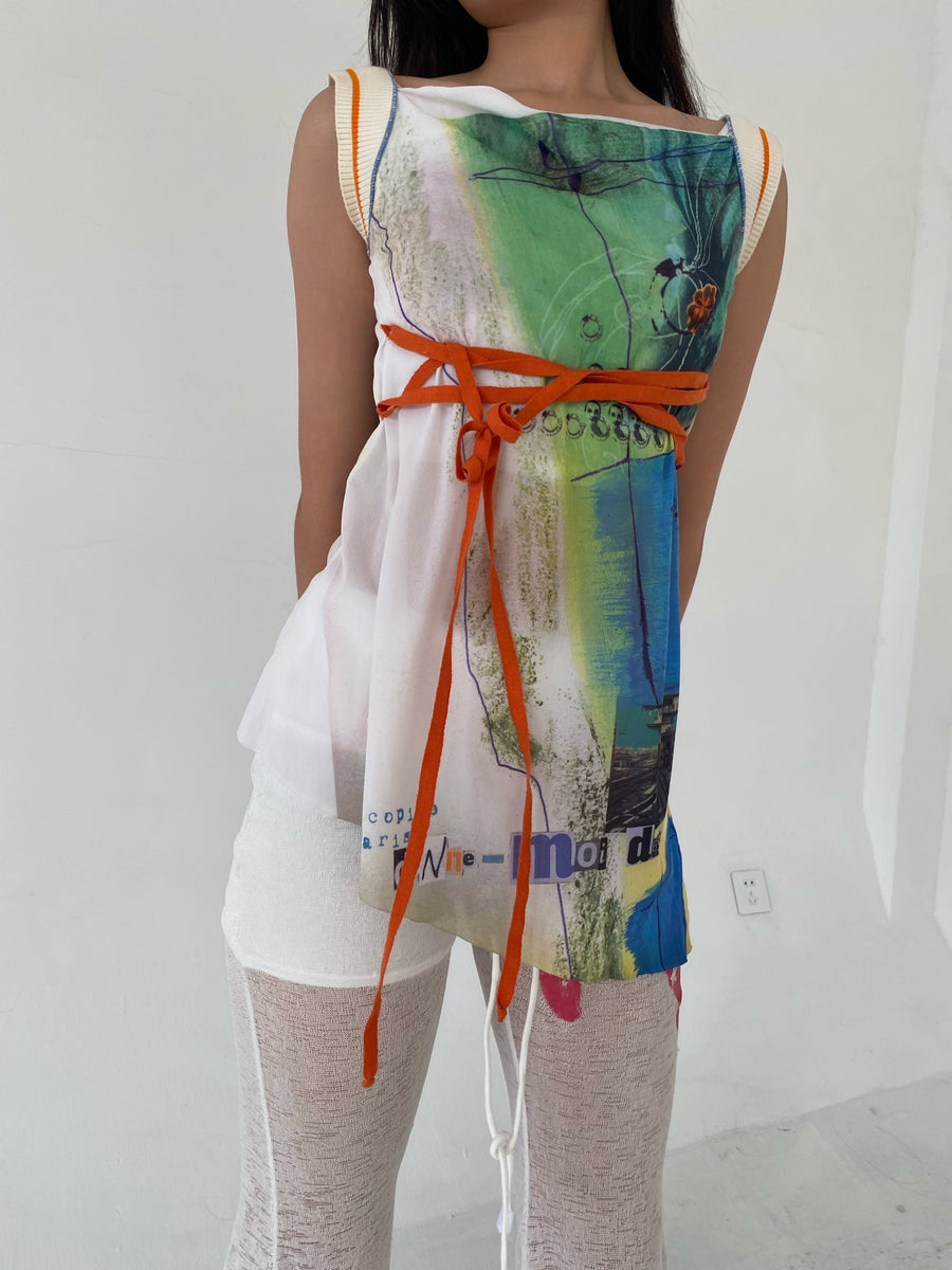 Copine Mesh E Boutique Cop Copine Mesh Top - Main Image