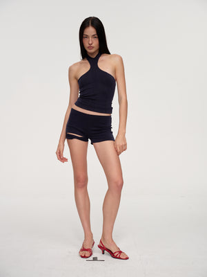 Halter Top and shorts set (Navy)