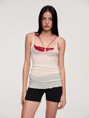 CSFC Silk-Wool Cami in White