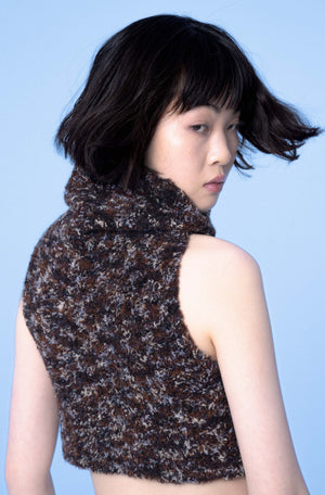 CSFC turtleneck cut out knit top （Black）
