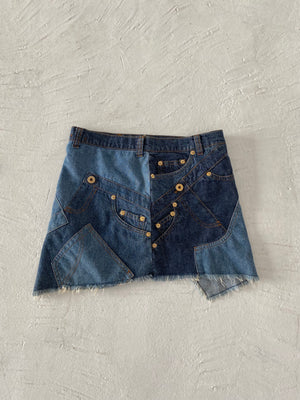 VINTAGE DOLCE & GABBANA Patchwork Denim Skirt