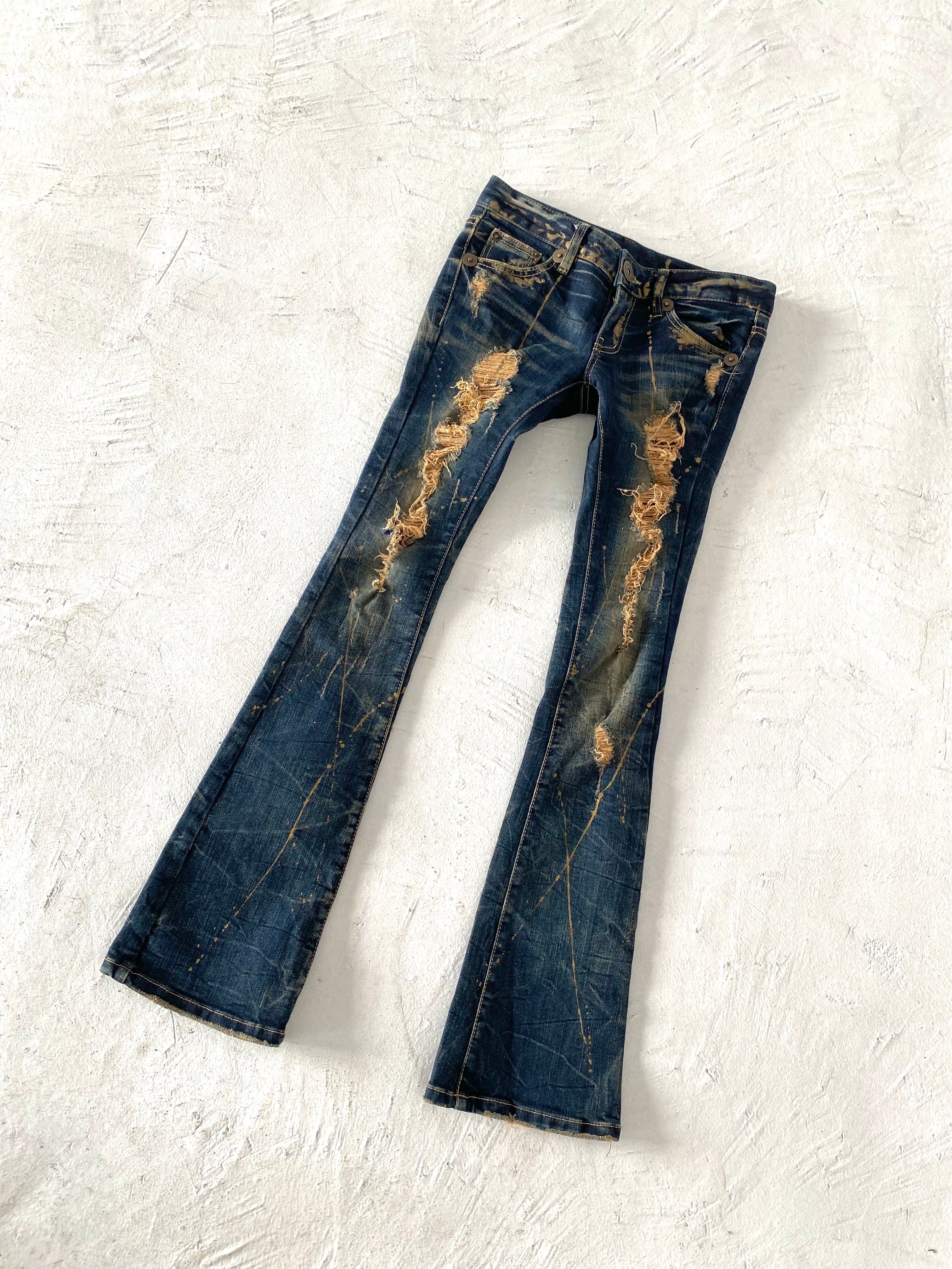 Vintage D.I.A Low Waist Distressed Jeans