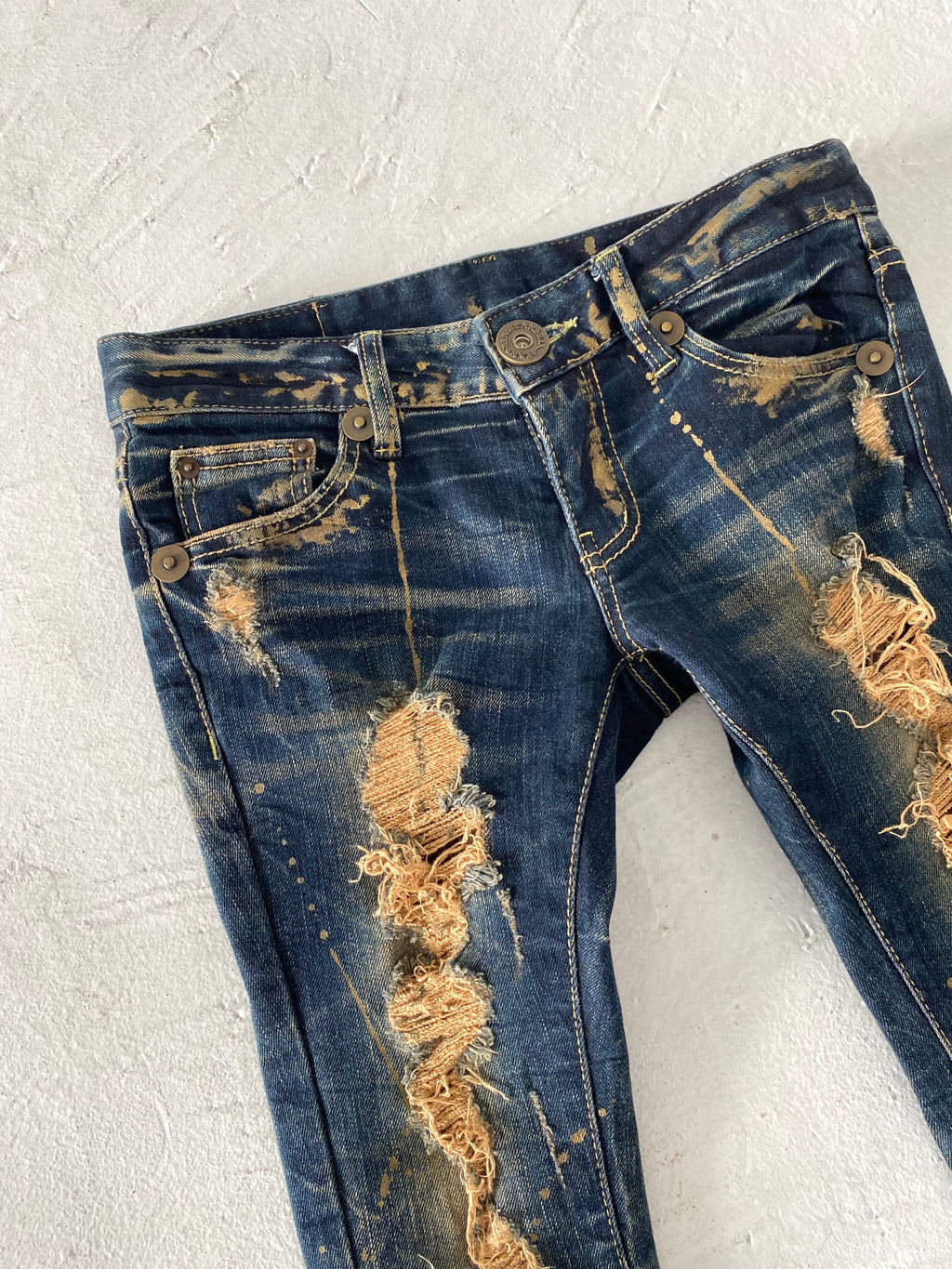 Vintage D.I.A Low Waist Distressed Jeans