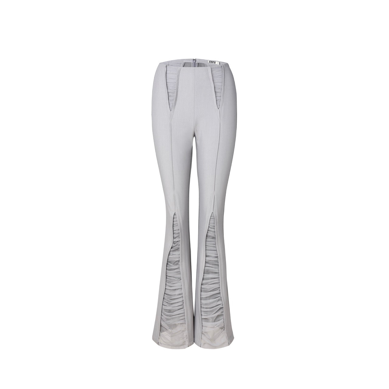 CSFC Grey Semi-sheer Patched Trousers